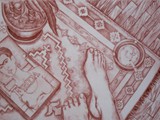 A FRIDA - 1995 - puntasecca - 35x25cm