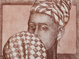SGUARDO LONTANO - acquaforte, acquatinta - 34,4x49,5cm